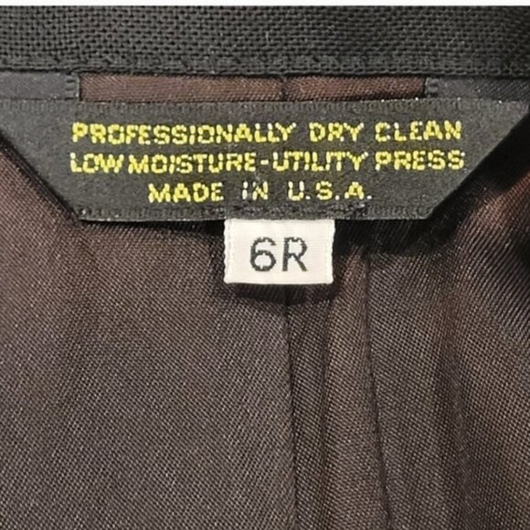 Orvis Black Single Button Timeless Vintage Blazer Suit Jacket Lined Size 6R - Picture 3 of 9